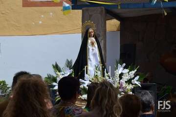 Misa y procesión de la Virgen de la Paloma en La Viña (Foto Francisco Javier Santana)